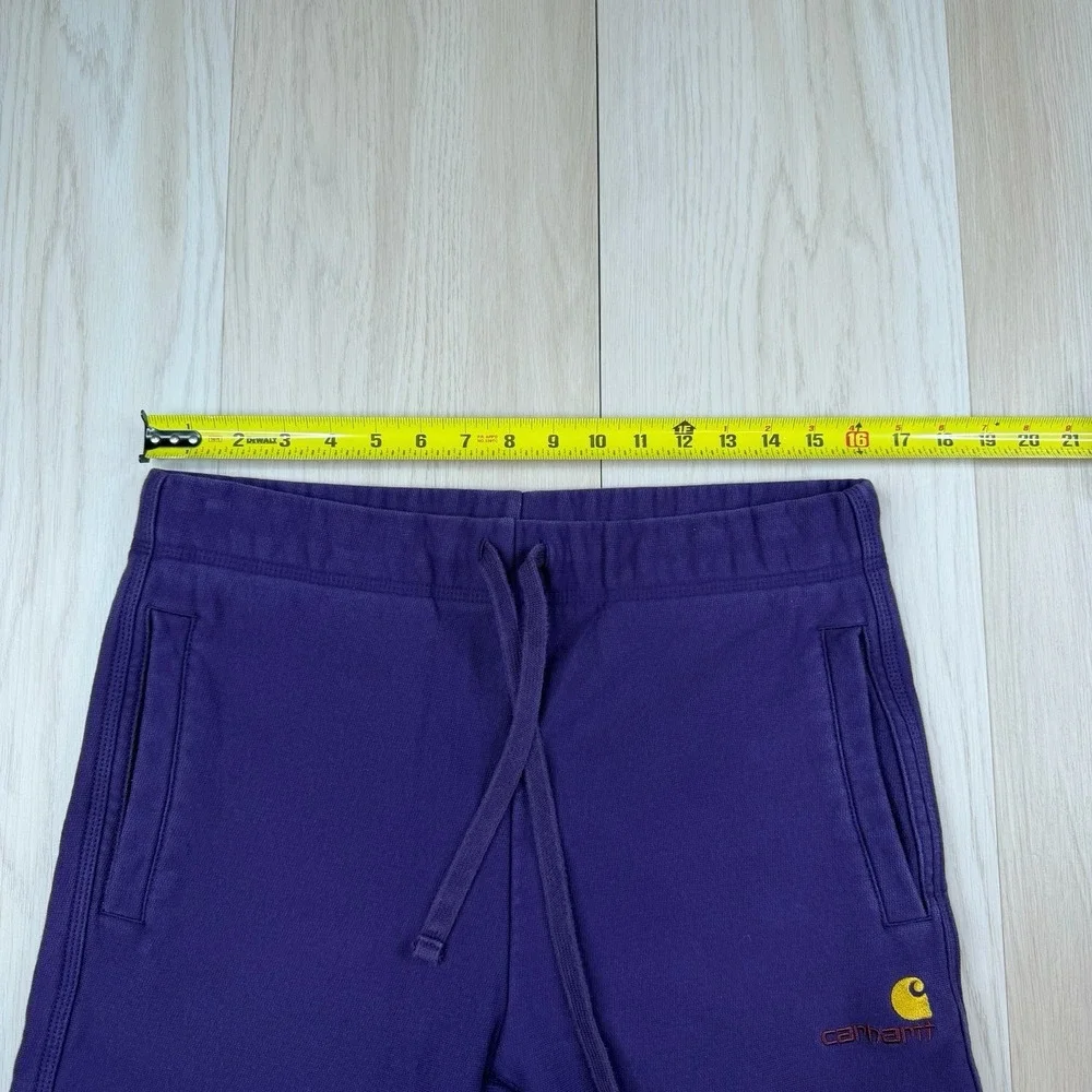 Carhartt WIP Work In Progress Purple Sweat Shorts Mens Size Medium Drawstring
